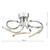 Dar Lighting Dar ZYA5450 Zya 5 Light Chrome LED Crystal Flush 