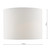 Dar Lighting Dar OLA4350RS-X Olalla Ivory Cotton Shade 