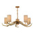 David Hunt Lighting David Hunt ANT0549 Antler 5 Light Bleached Ceiling Pendant 