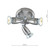 Dar Lighting Dar  GEM7646 Gemini 3 Light Satin Chrome Spotlight Plate 