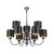 David Hunt Lighting David Hunt GAR1321 Garbo 9 Light Pewter Pendant Ceiling Light 