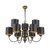 David Hunt Lighting David Hunt GAR1373 Garbo 9 Light Bronze Pendant Ceiling Light 