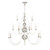 David Hunt Lighting David Hunt FLE1512 Flemish 15 Light Grey/Gold Pendant 