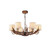 David Hunt Lighting David Hunt ANT0629 Antler 6 Light Rustic Coloured Pendant 