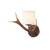 David Hunt Lighting David Hunt ANT0729S Antler 1 Rustic Coloured Wall Bracket 