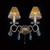 Diyas Lighting Diyas IL30322 Torino 2 Light Gold Plated Wall Bracket 