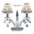 Diyas Lighting Diyas IL30040 Tara 2 Light Polished Chrome Table Lamp