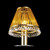 Diyas Lighting Diyas IL30500 Amber/Gold Plated Crystal/Glass Shade 