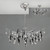 Diyas Lighting Diyas IL50416 Cygnet 12 Light Polished Chrome Ceiling Pendant 