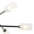 Dar Lighting Dar  MOR6467 Morgan 6 Light Black Chrome Semi-Flush 