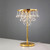 Diyas Lighting Diyas IL30031 Atla 3 Light Gold Finish Table Lamp 
