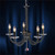 Diyas Lighting Diyas IL30475 Elena 5 Light Black Chrome Ceiling Pendant 