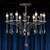 Diyas Lighting Diyas IL30366 Fiore 6 Light Black Chrome Ceiling Pendant 