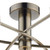 Dar Lighting Dar  MOR6475 Morgan 6 Light Antique Brass Semi-Flush 