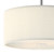 Dar Lighting Dar  ZAR1733 Zaragoza 1 Light Cream Shade Pendant 