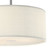 Dar Lighting Dar  ZAR1733 Zaragoza 1 Light Cream Shade Pendant 