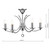 Dar Lighting Dar  MED0550 Medusa 5 Light Polished Chrome Semi Flush 