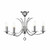 Dar Lighting Dar  MED0550 Medusa 5 Light Polished Chrome Semi Flush 