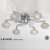 Diyas Lighting Diyas IL30956 Leimo Polished Chrome Six Light Ceiling Fitting 