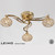 Diyas Lighting Diyas IL30963  Leimo French Gold Three Light Ceiling Fitting 