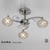 Diyas Lighting Diyas IL30933 Cara Three Light Satin Nickel Ceiling Fitting 
