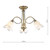 Dar Lighting Dar  DOU0375 Doublet 3 Light Antique Brass Semi-Flush 