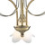 Dar Lighting Dar  DOU0375 Doublet 3 Light Antique Brass Semi-Flush 