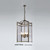 Diyas Lighting Diyas IL31113 Aston 4 Light Antique Brass Ceiling Fitting 