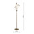 Dar Lighting Dar BOS49 Boston 3 Light Antique Brass Floor Lamp 