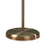 Dar Lighting Dar BOS49 Boston 3 Light Antique Brass Floor Lamp 