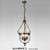 Diyas Lighting Diyas IL31076   Aubrey Three Light Antique Brass Pendant 