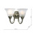 Dar Lighting Dar  BOS09 Boston 2 Light Antique Brass Switched Wall Bracket 