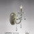 Diyas Lighting Diyas IL32081 Leana 1 Light Satin Nickel Crystal Wall Light 