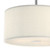 Dar Lighting Dar  ZAR1033 Zaragoza 3 Light Cream Shade Pendant 