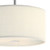 Dar Lighting Dar  ZAR1033 Zaragoza 3 Light Cream Shade Pendant 