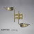 Diyas Lighting Diyas IL20700 Ashton 2 Light Antique Brass Wall Bracket 