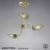 Diyas Lighting Diyas IL20701 Ashton 4 Light Antique Brass Semi-Flush Fitting 