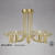Diyas Lighting Diyas IL20602 Ellen 5 Light Satin Brass Ceiling Light 