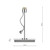 Dar Lighting Dar  AMA4050 Amalfi 1 Light Polished Chrome Table Lamp 