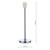 Dar Lighting Dar TUS4046 Tuscan 1 Light Satin Chrome Table Lamp 