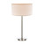 Dar Lighting Dar TUS4046 Tuscan 1 Light Satin Chrome Table Lamp 