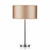 Dar Lighting Dar TUS4046 Tuscan 1 Light Satin Chrome Table Lamp 