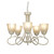 Elstead Lighting Elstead OV5-IVORY-GOLD Olivia 5 Light Ivory/Gold Chandelier 