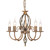 Elstead Lighting Elstead ART5-AGD-BRASS Artisan 5 Light Aged Brass Chandelier 
