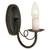 Elstead Lighting Elstead  MN1 BLK Minster 1 Light Black Wall Bracket 