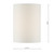 Dar Lighting Dar  S1061 Wall Bracket Cream Lamp Shade 