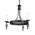 Elstead Lighting Elstead BY3-BLACK Belfry 3 Light Black Chandelier 