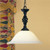 Elstead Lighting Elstead PB-P-BLACK Pembroke 1 Light Black Ceiling Pendant 