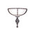 Elstead Lighting Elstead PB-WU-BLK-GOLD Pembroke 1 Light Wall Bracket 