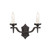 Elstead Lighting Elstead RY2B-BLACK  Rectory 2 Light Black Wall Bracket 